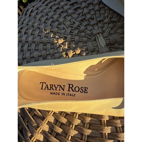 Taryn Rose shoesTan Genuine Leather US 5 Wedge Ballet Shoes 35.5 Made Italy - Picture 7 of 12